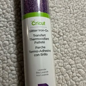 Cricut brand, glitter, iron on